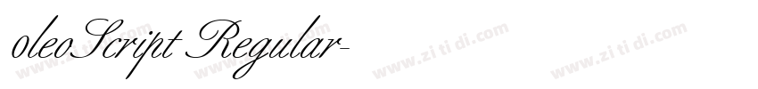 0leoScript Regular字体转换